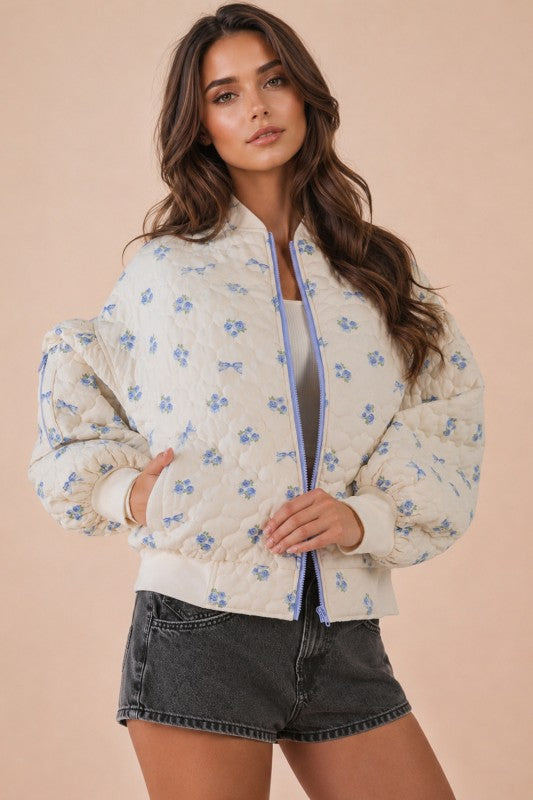 FLoral Quilted Jacket