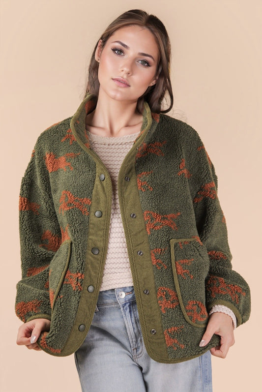 Horse Fleece Jacket