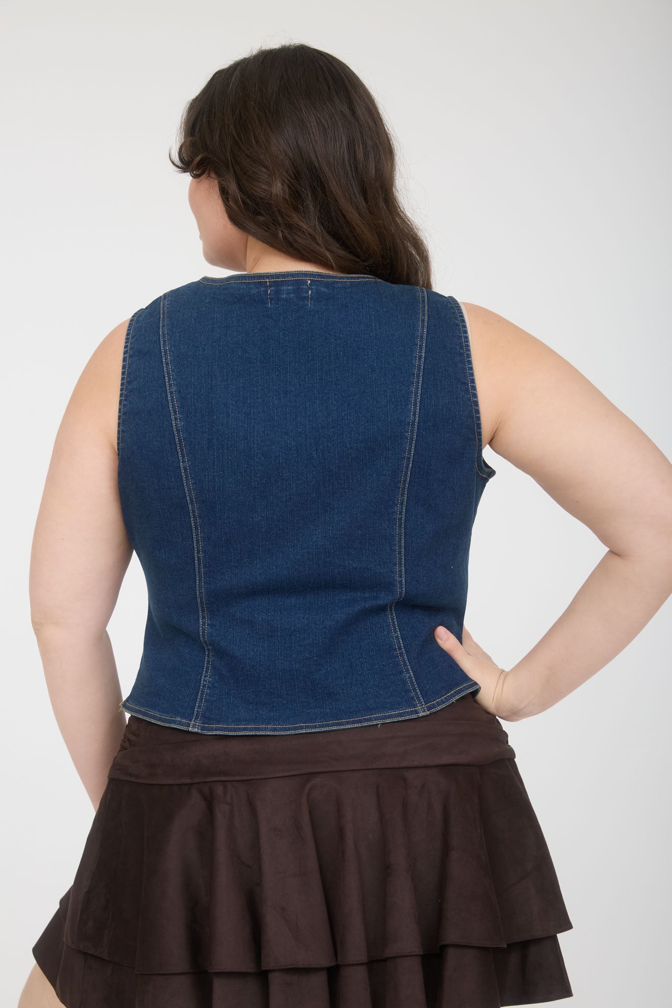 Denim Vest Dark Wash