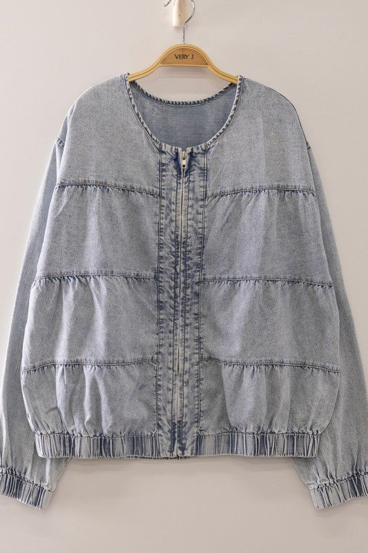 Denim Bomber Jacket