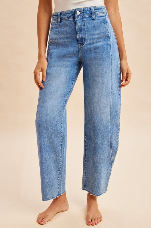 Denim Barrel Jeans