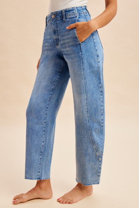 Denim Barrel Jeans