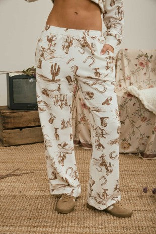 Cream Sweat Pants
