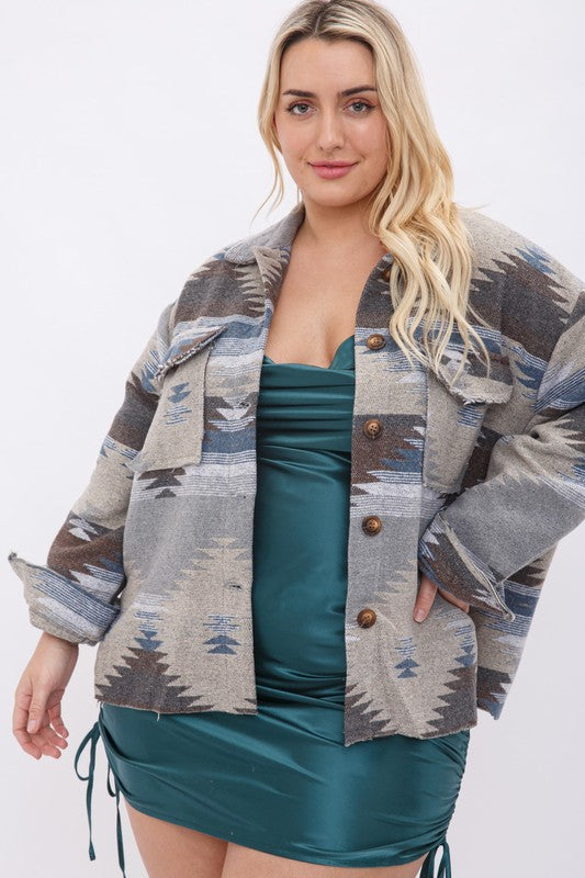 Blue Aztec Jacket