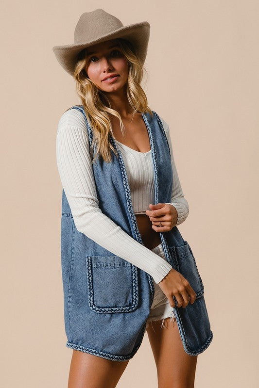 Braided Edge Vest