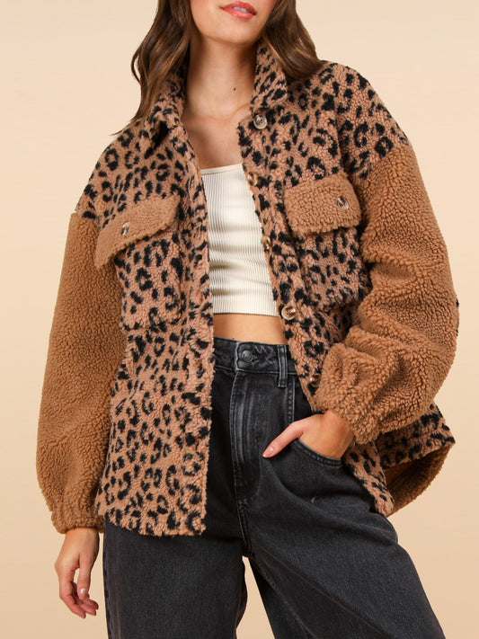 Sherpa Leopard Fleece