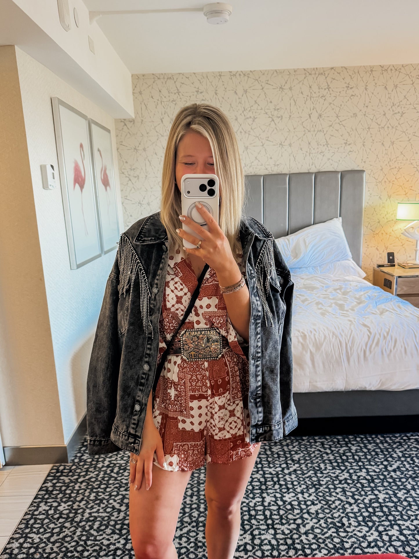Denim Rhinestone Jacket