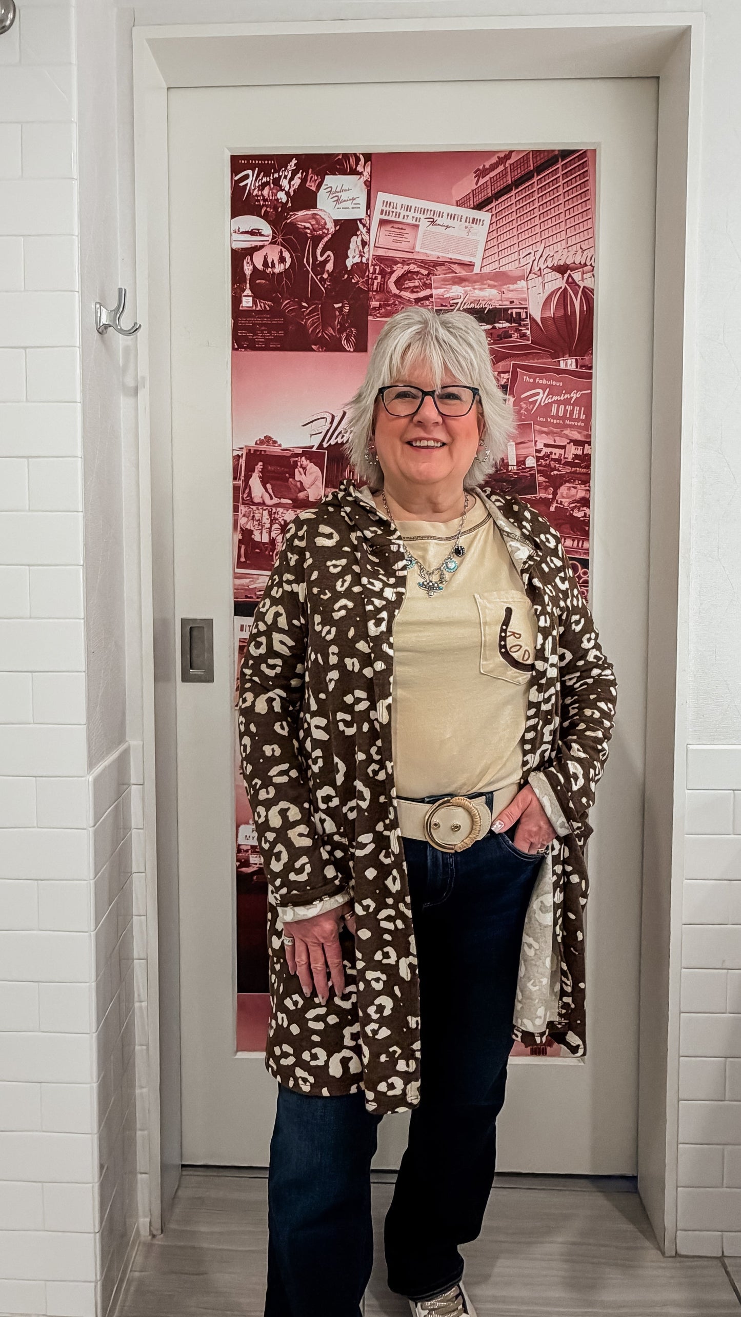 Leopard Cardi