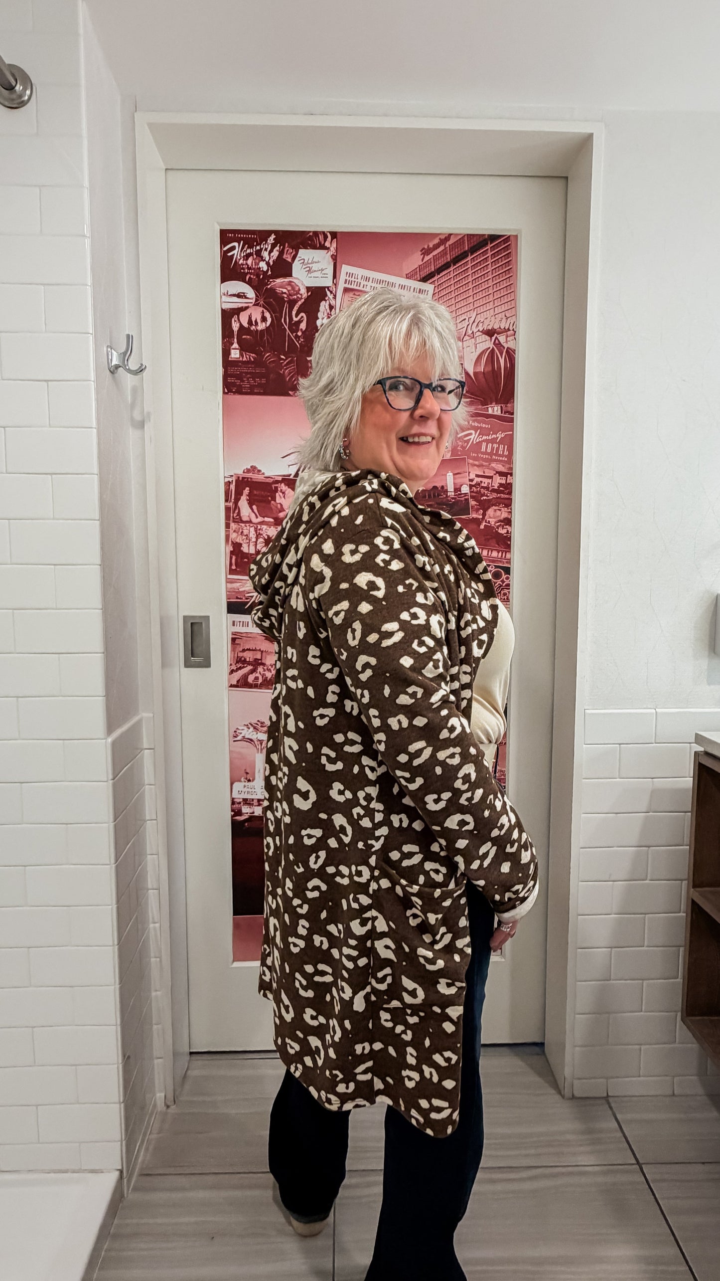 Leopard Cardi