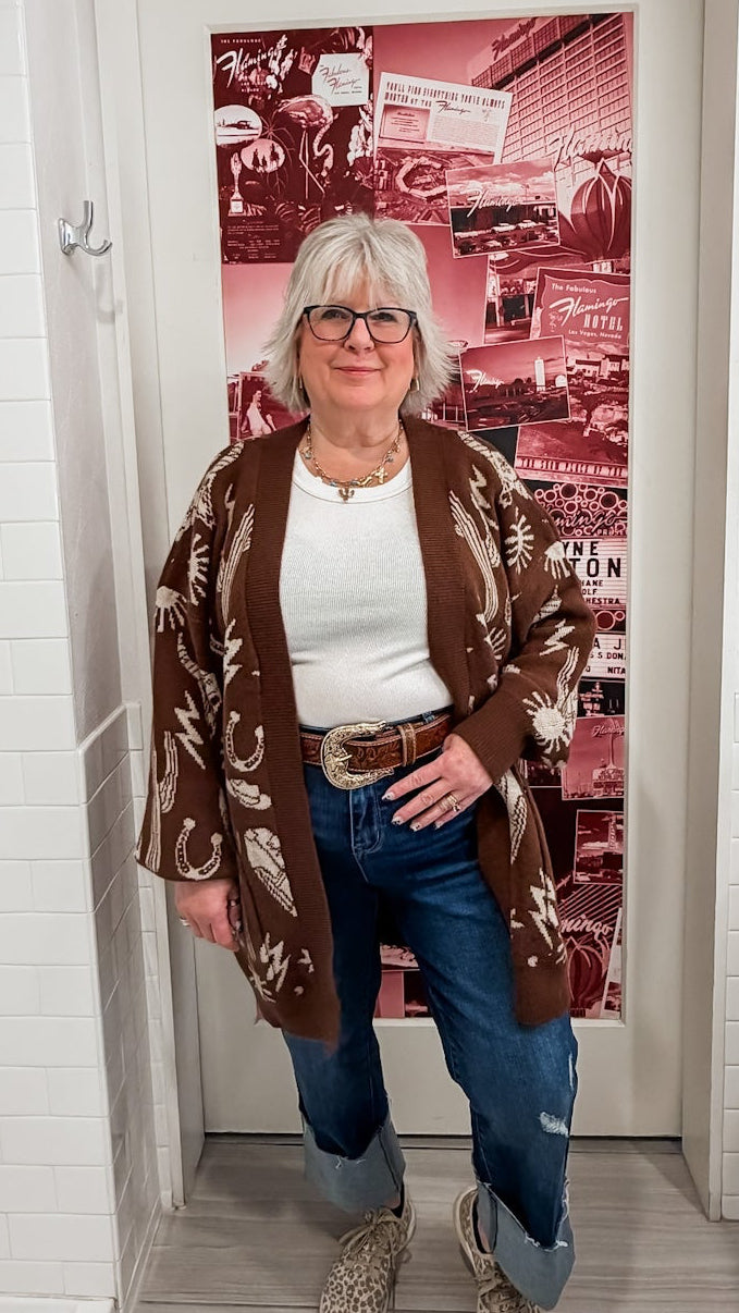 Western Cardi Brown