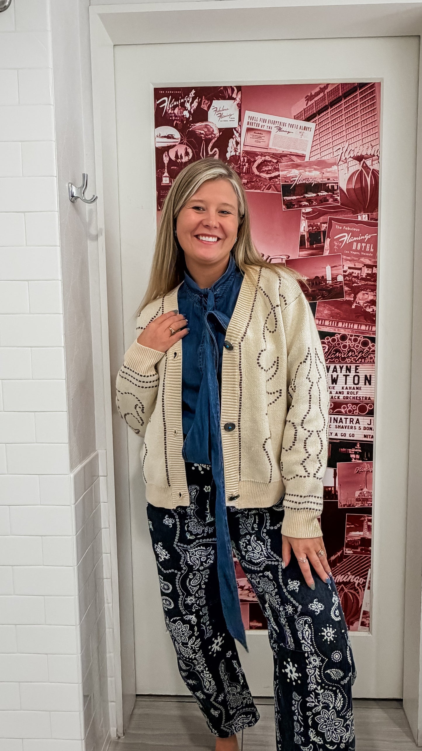 Stitch Cardi with Concho Buttons