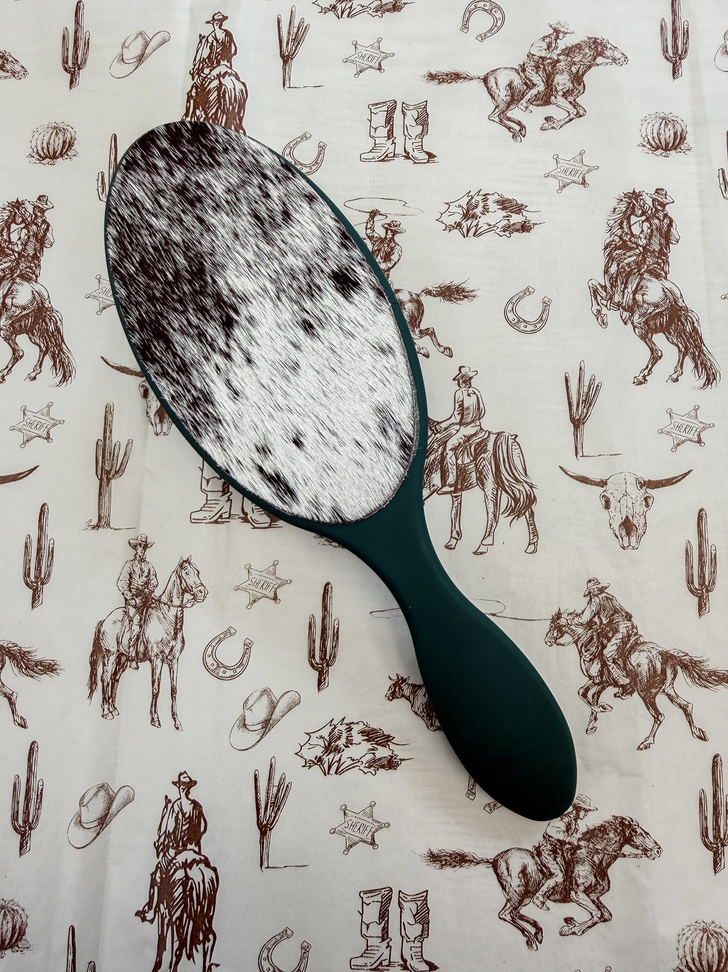 Black Hide Hair Brush