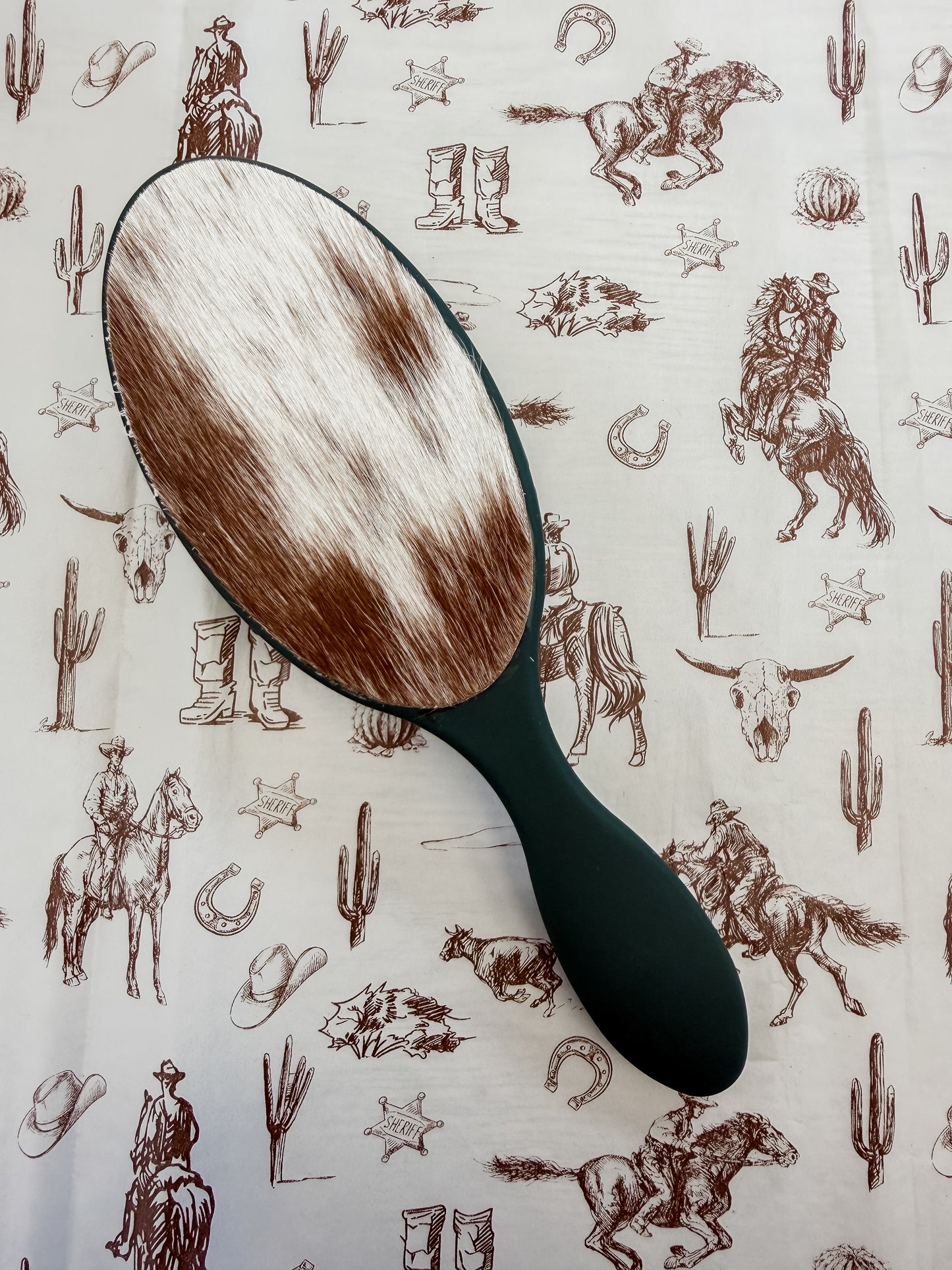 Red Hide Hair Brush