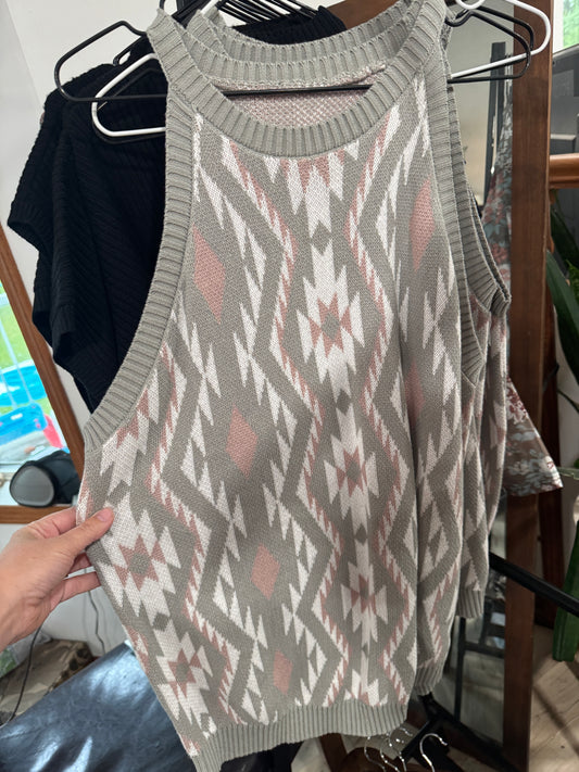 Knit Aztec Tank