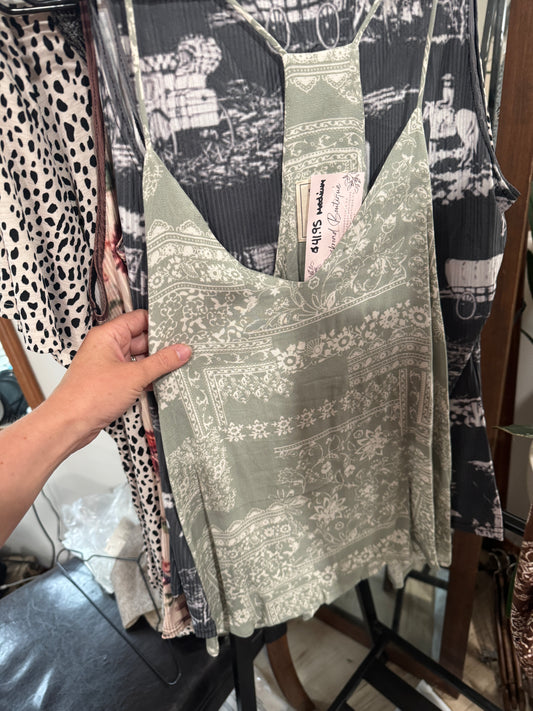Green Bandana Tank