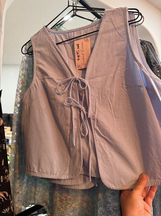 Bow Tie Vest Blue