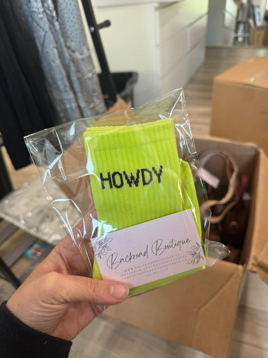 Western Socks Howdy