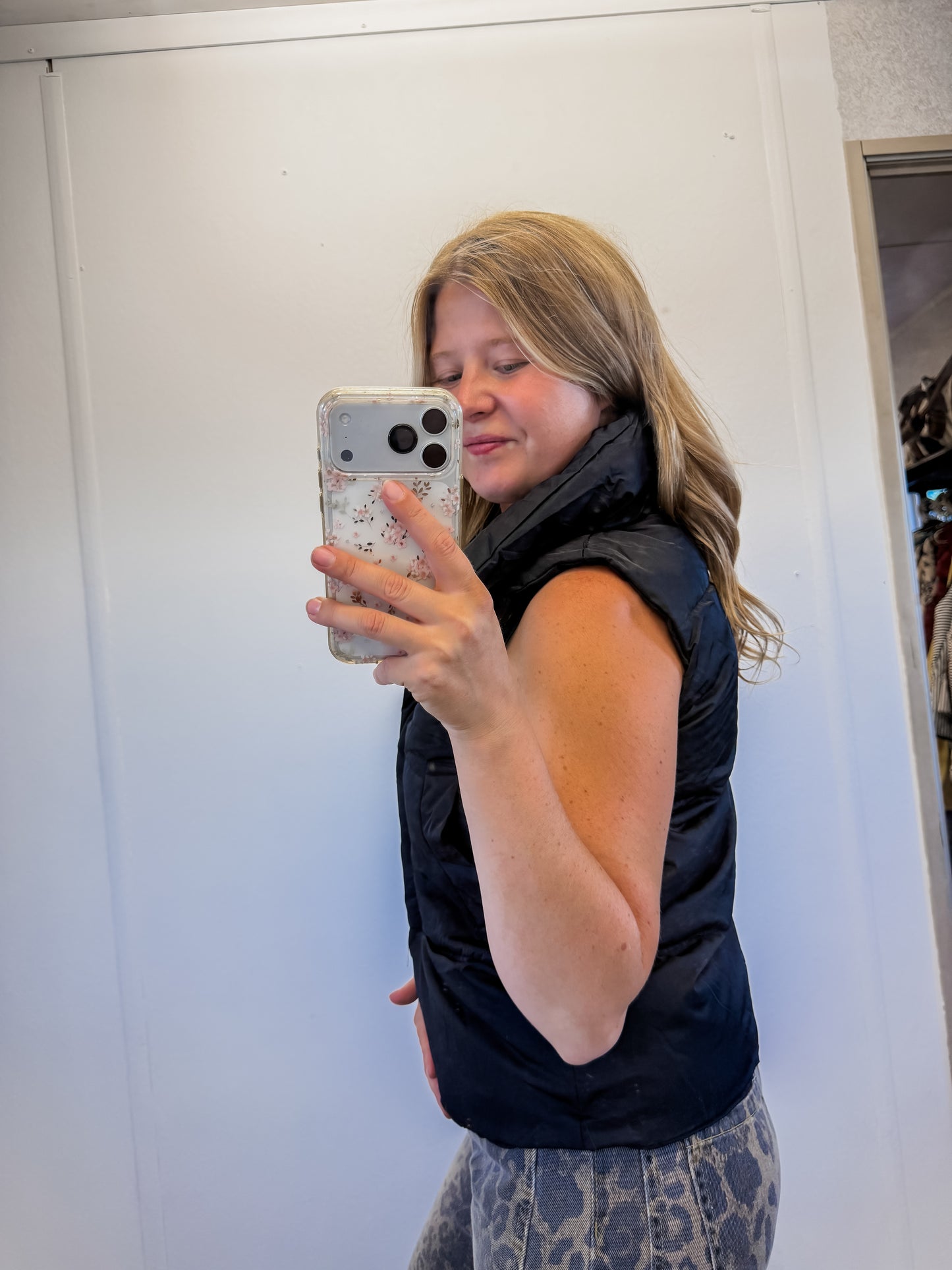 Black Puffer Vest