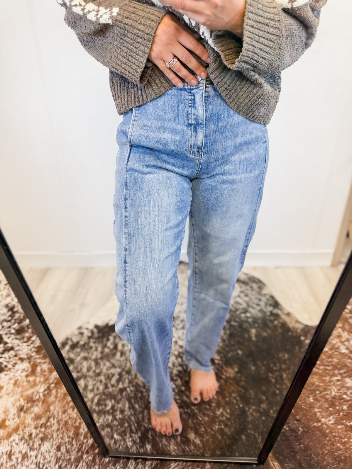 Denim Barrel Jeans