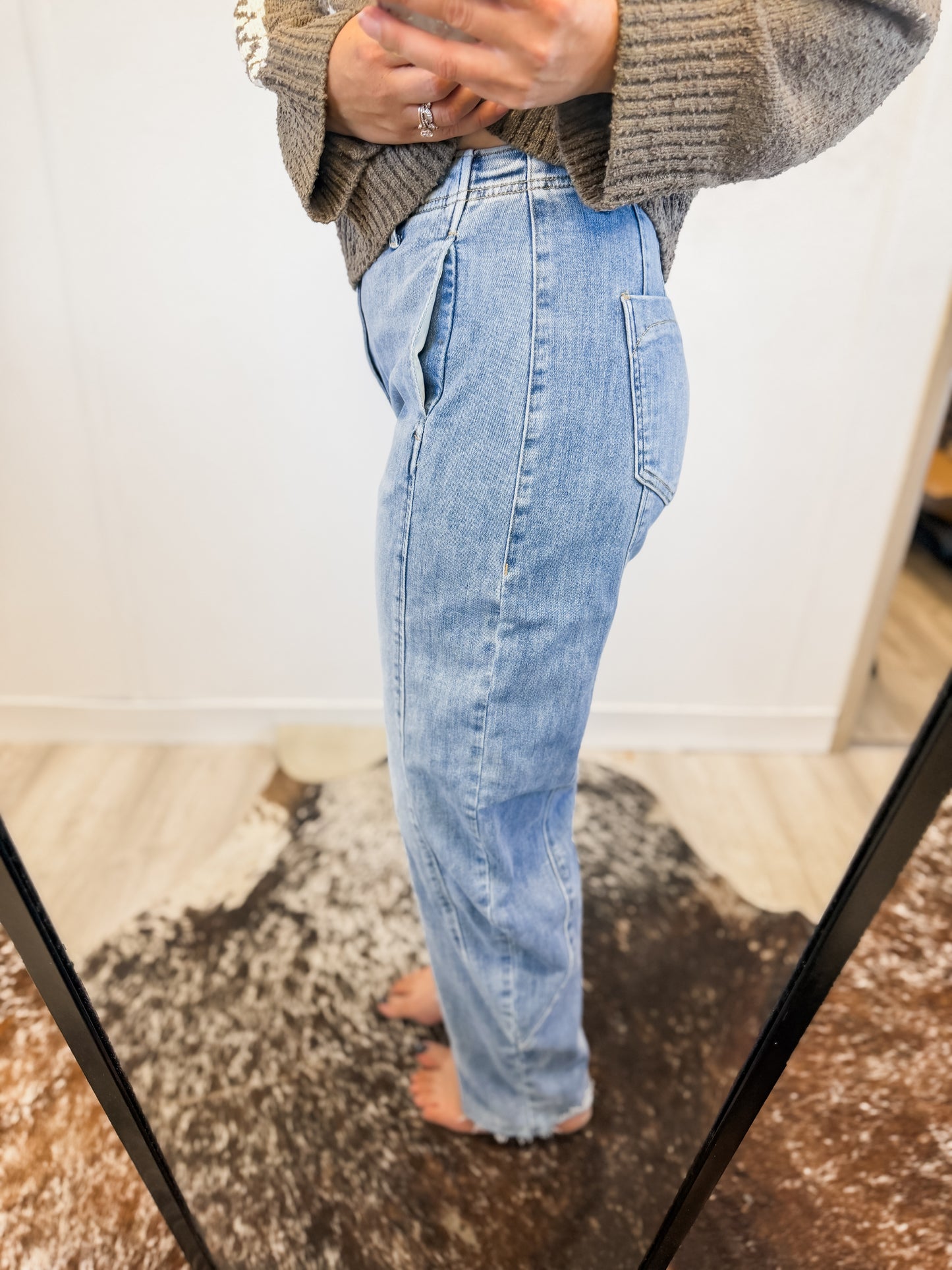 Denim Barrel Jeans