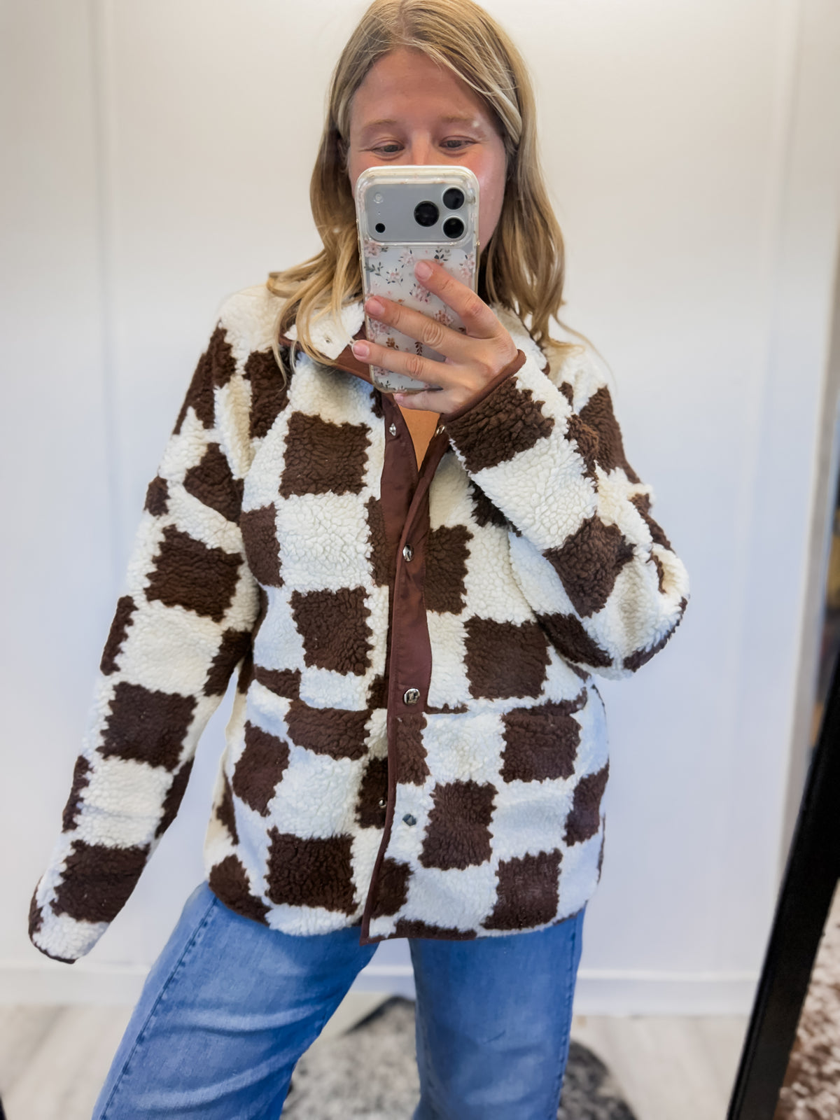 Checker Jacket Brown