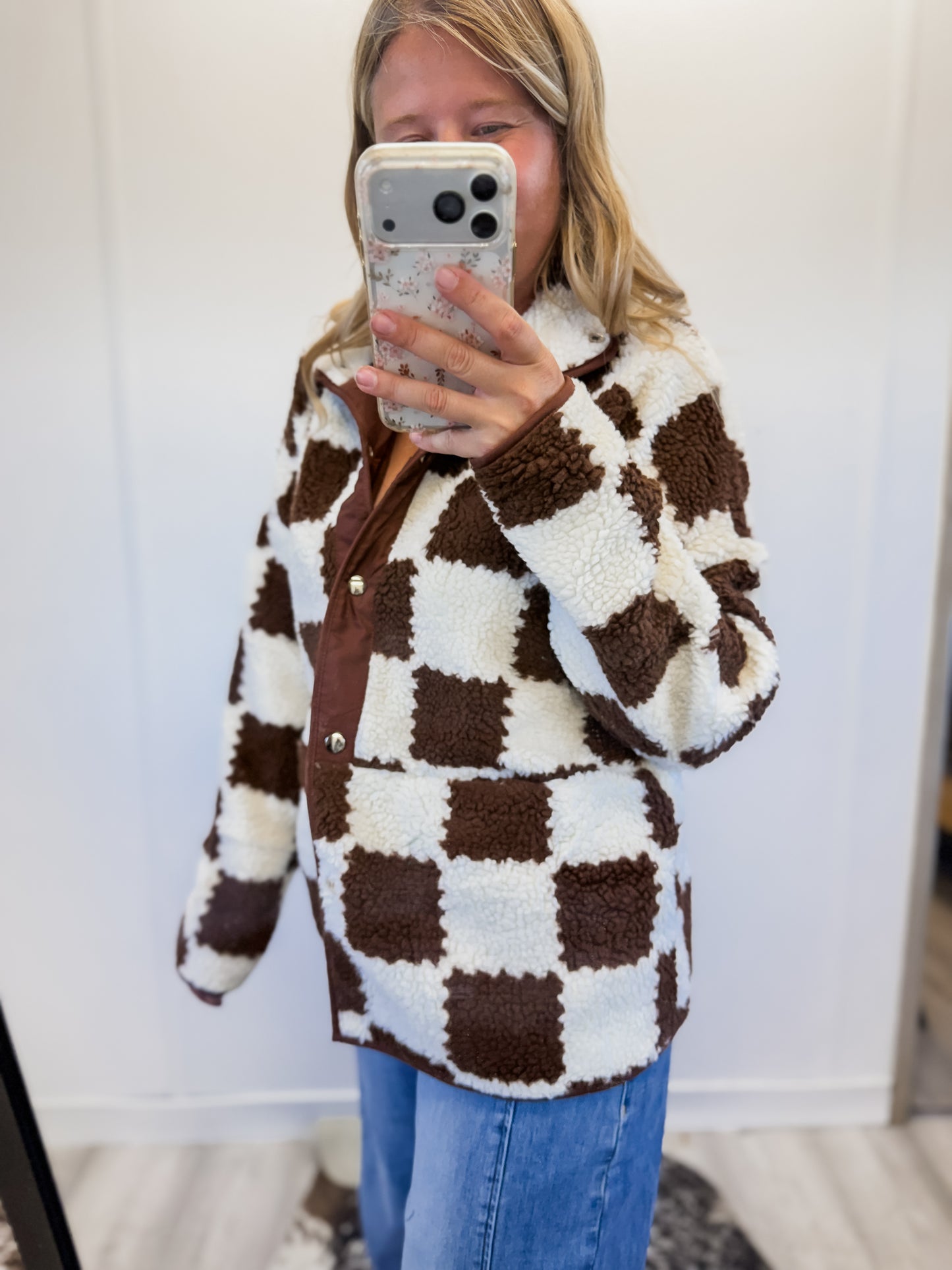 Checker Jacket Brown