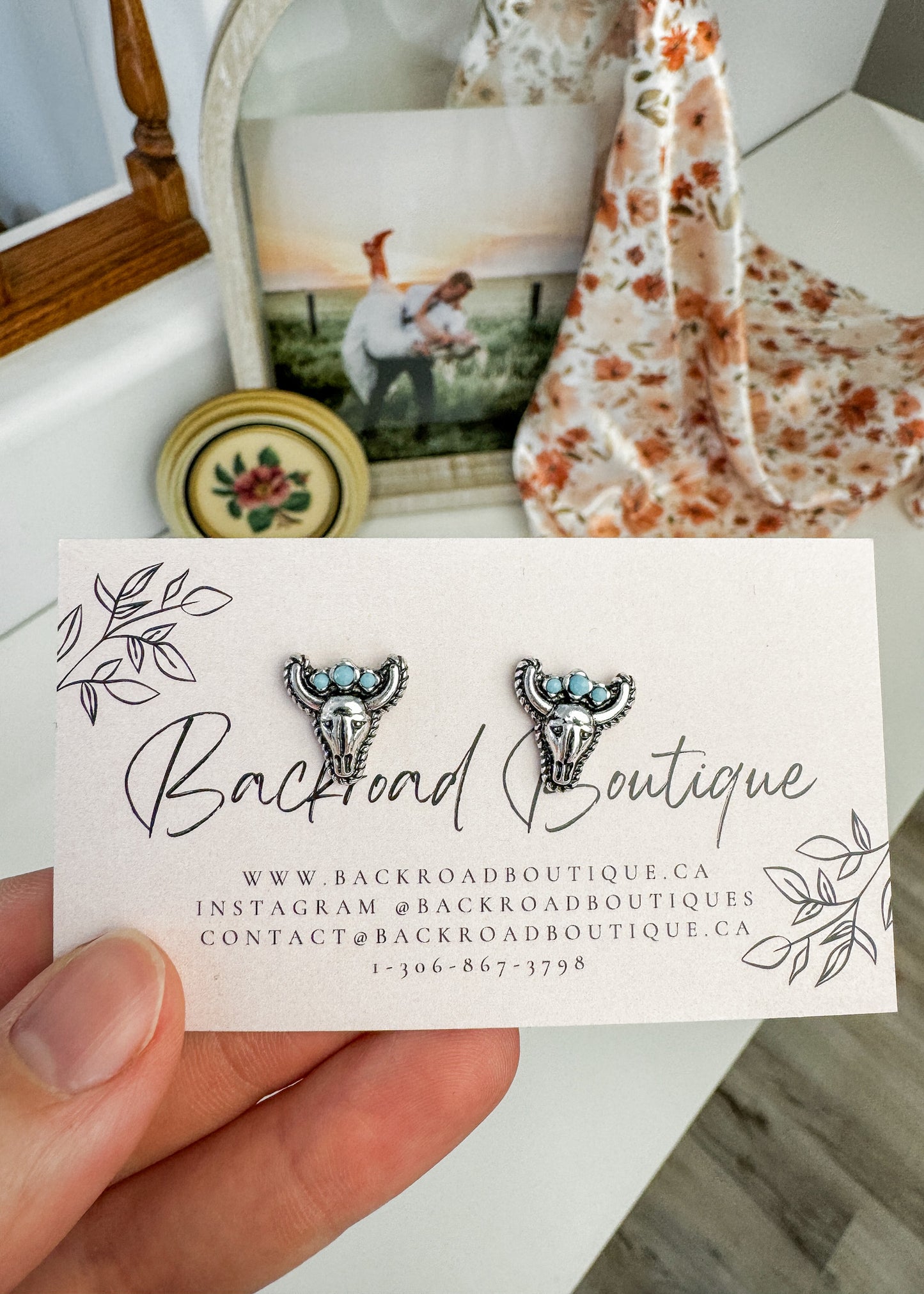 Faux Turquoise Earrings 2