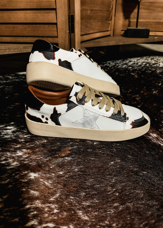 Cow Print Sneakers