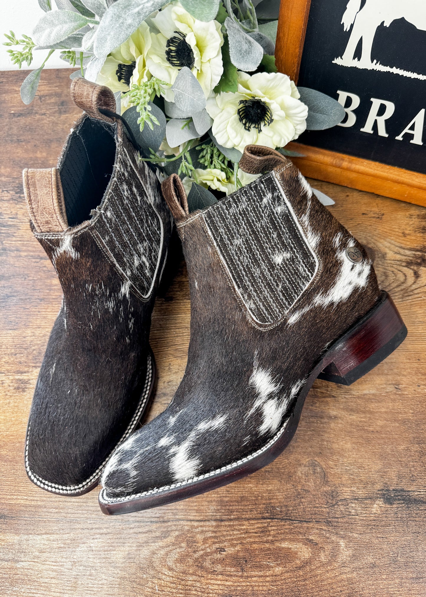 Square Toe Ankle Boot Size 8.5 B