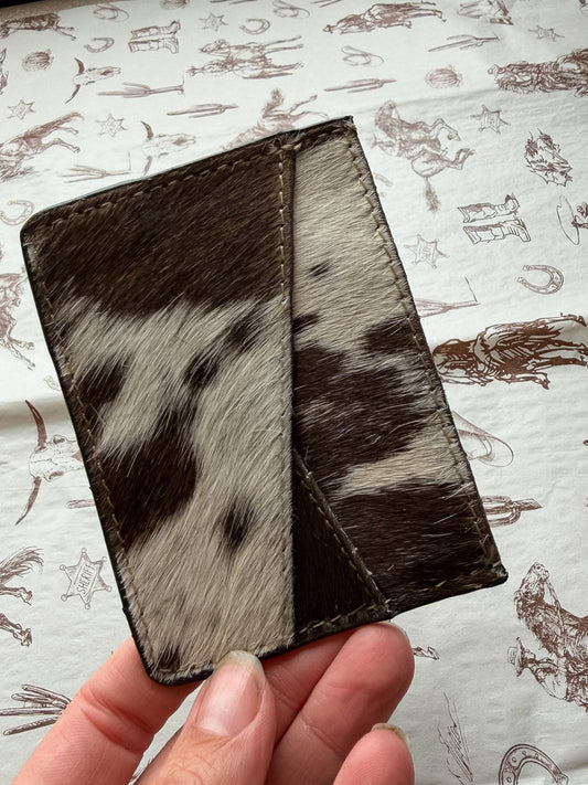 Angle Credit Card Holder Black