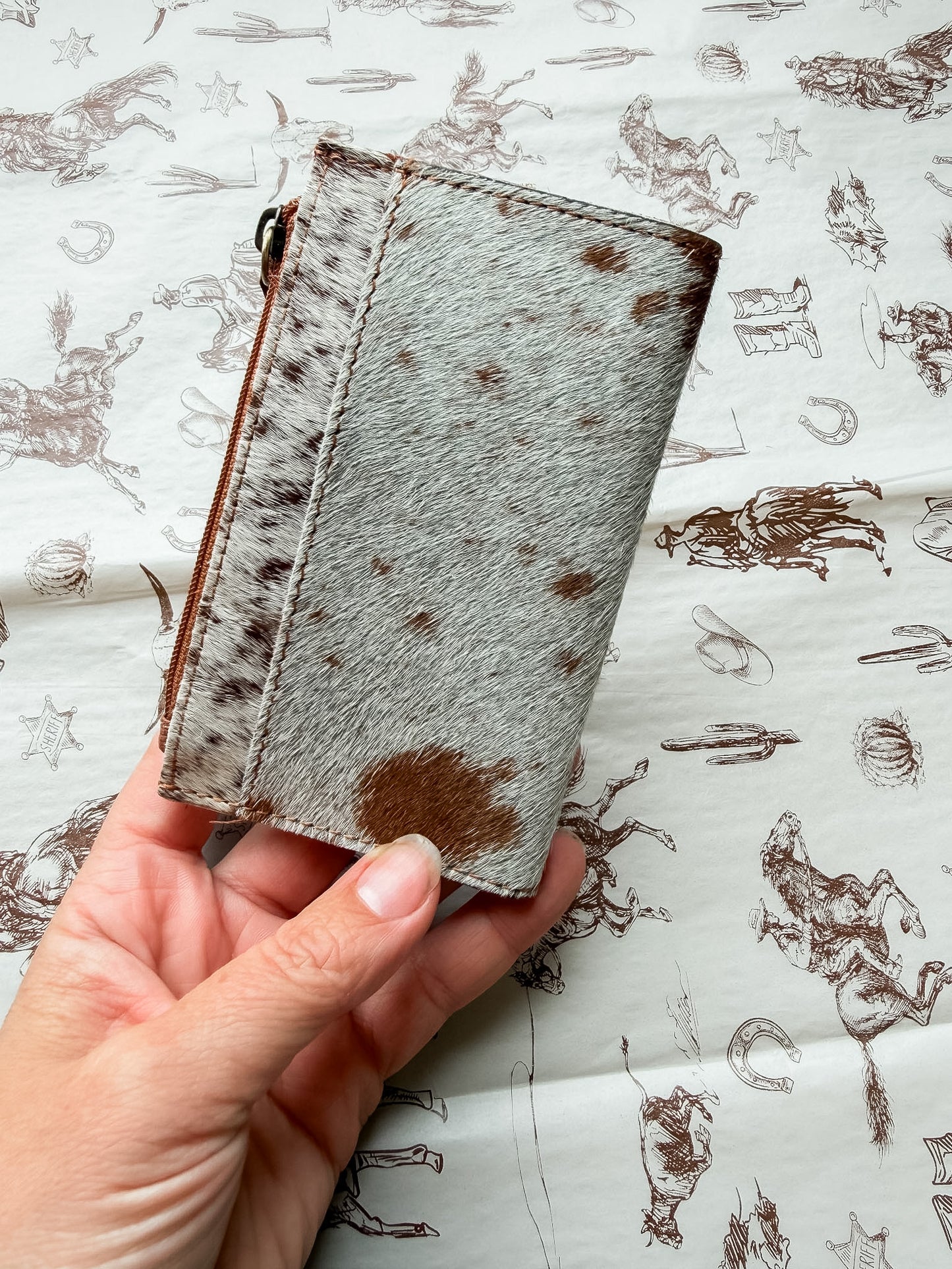 Red Cowhide Wallet