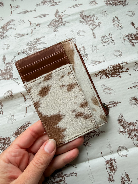 Red Cowhide Cardholder