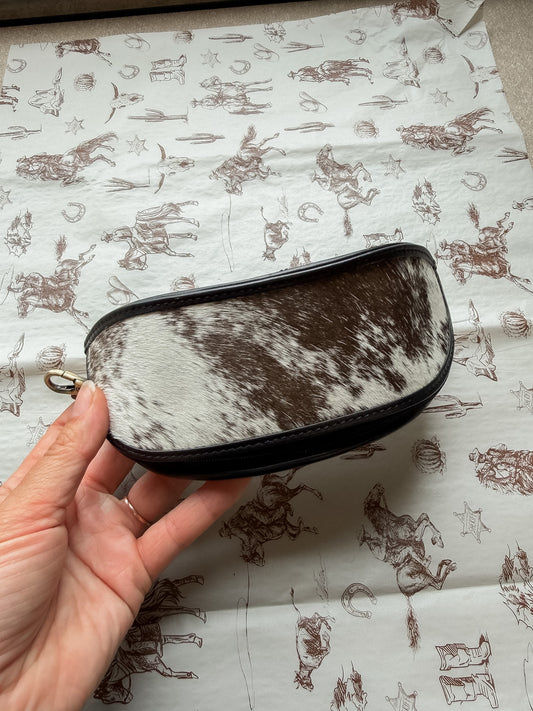 Cowhide Glass Case Black