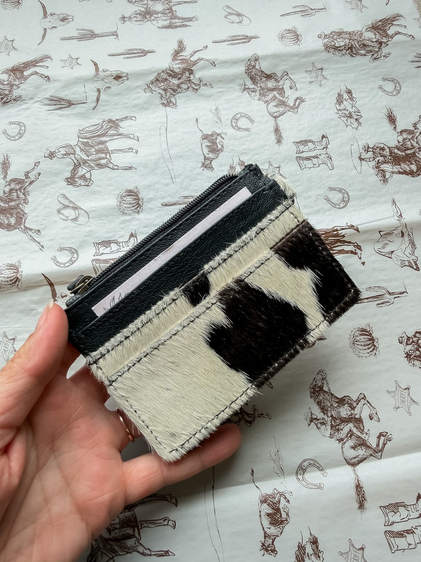 Credit Card Holder w Yellow Flower