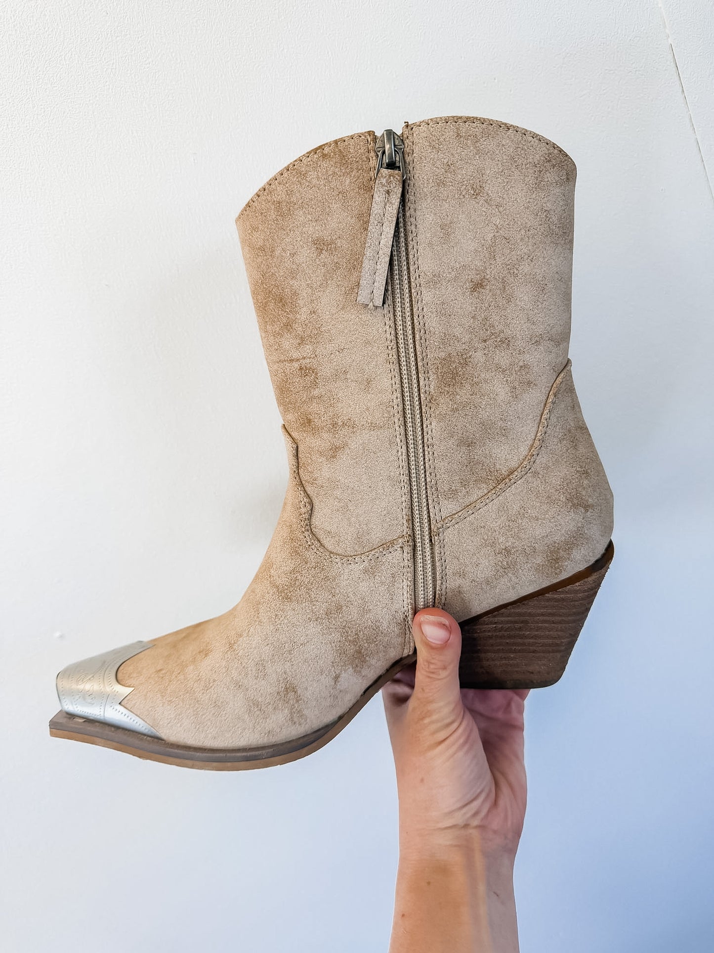 Cream Ankle Boot