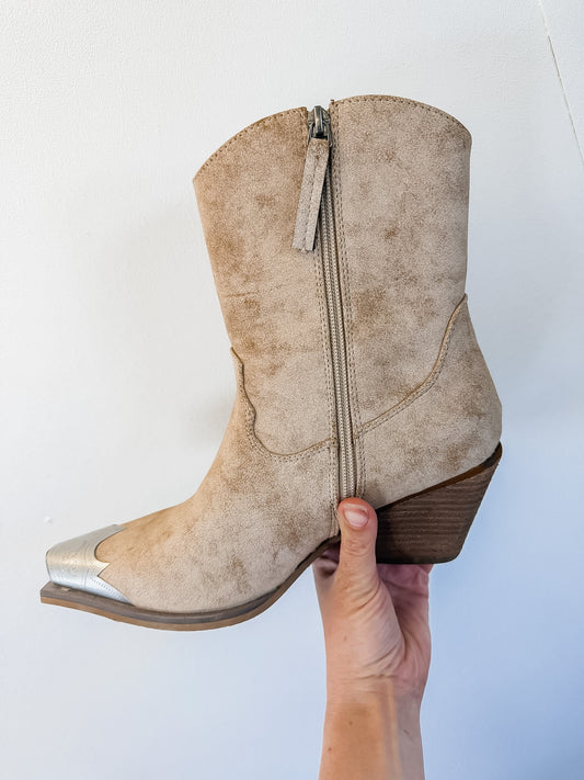 Cream Ankle Boot