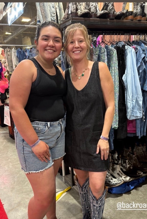 Black Overall Dress