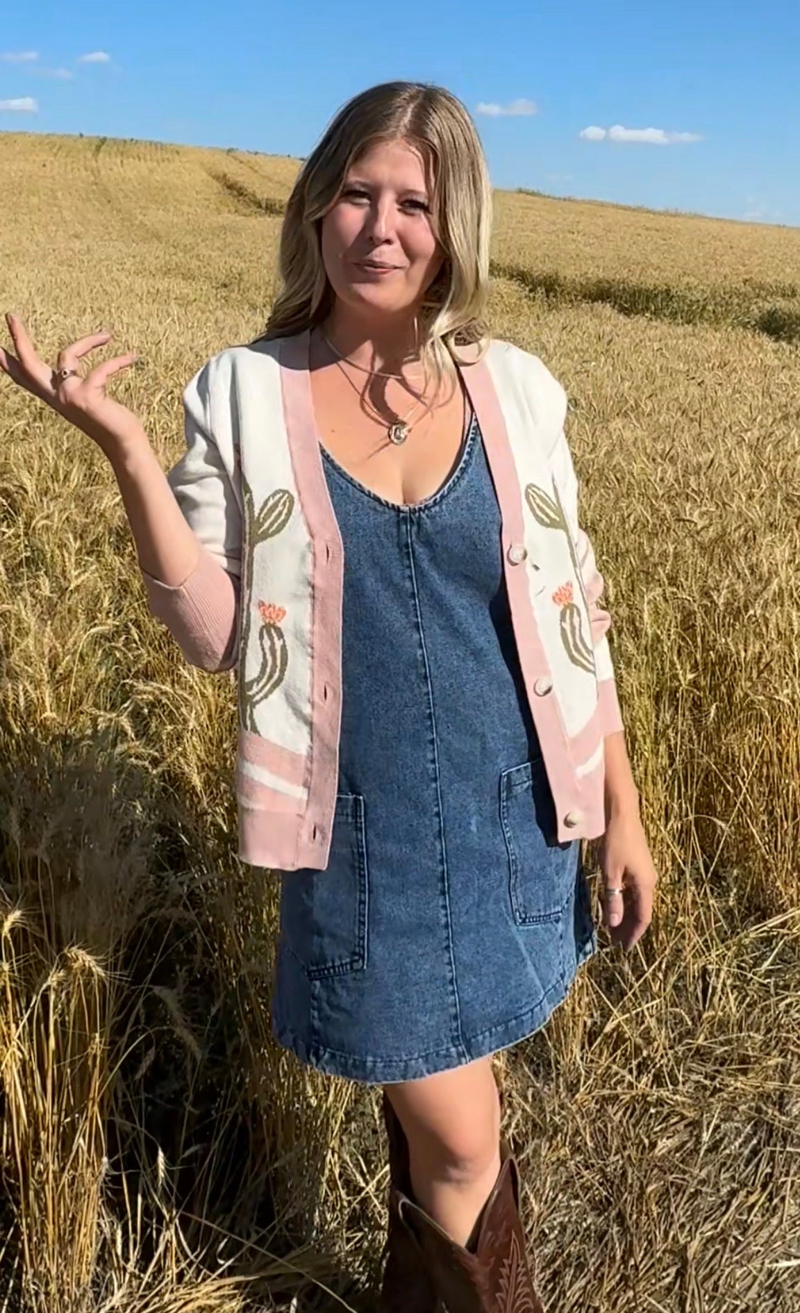 Denim Overall Dress