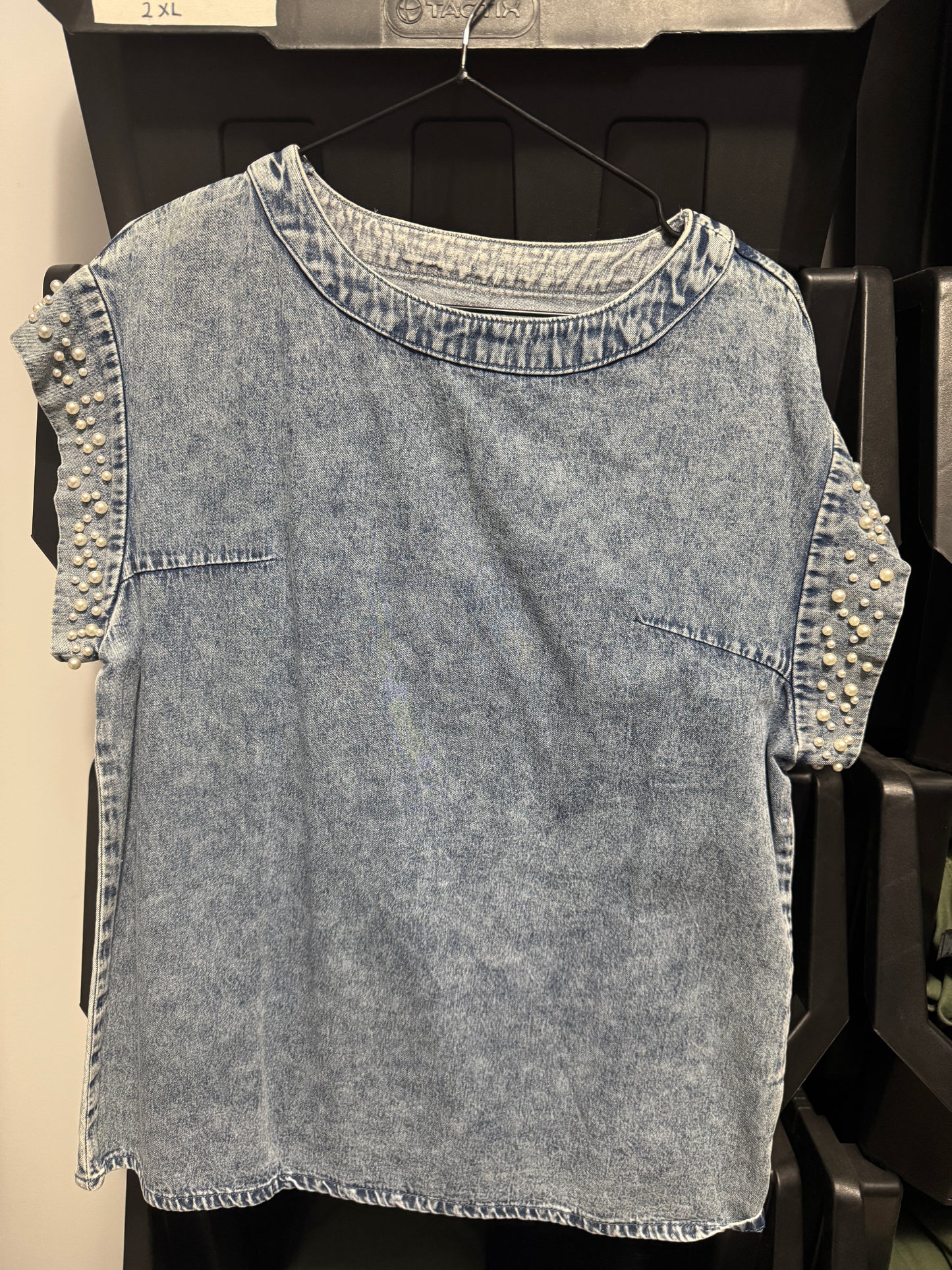 Denim Pearl tee