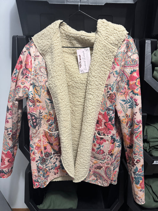 Floral Sherpa Cardi