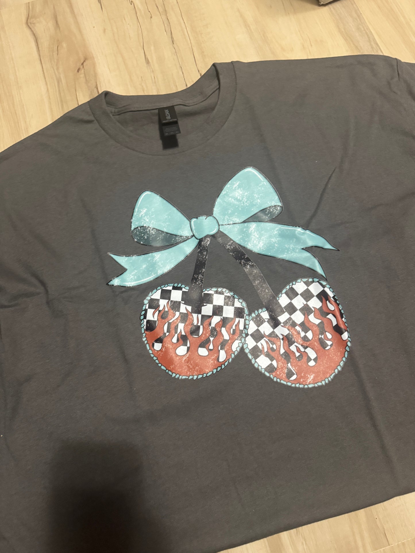 Checker Cherry Tee