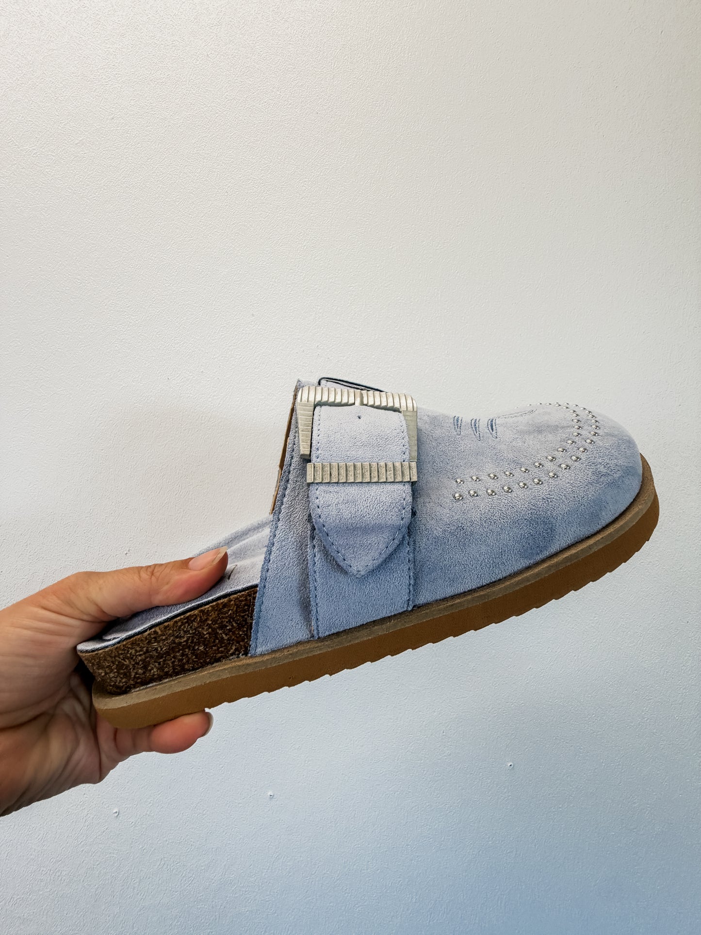 Denim Mules