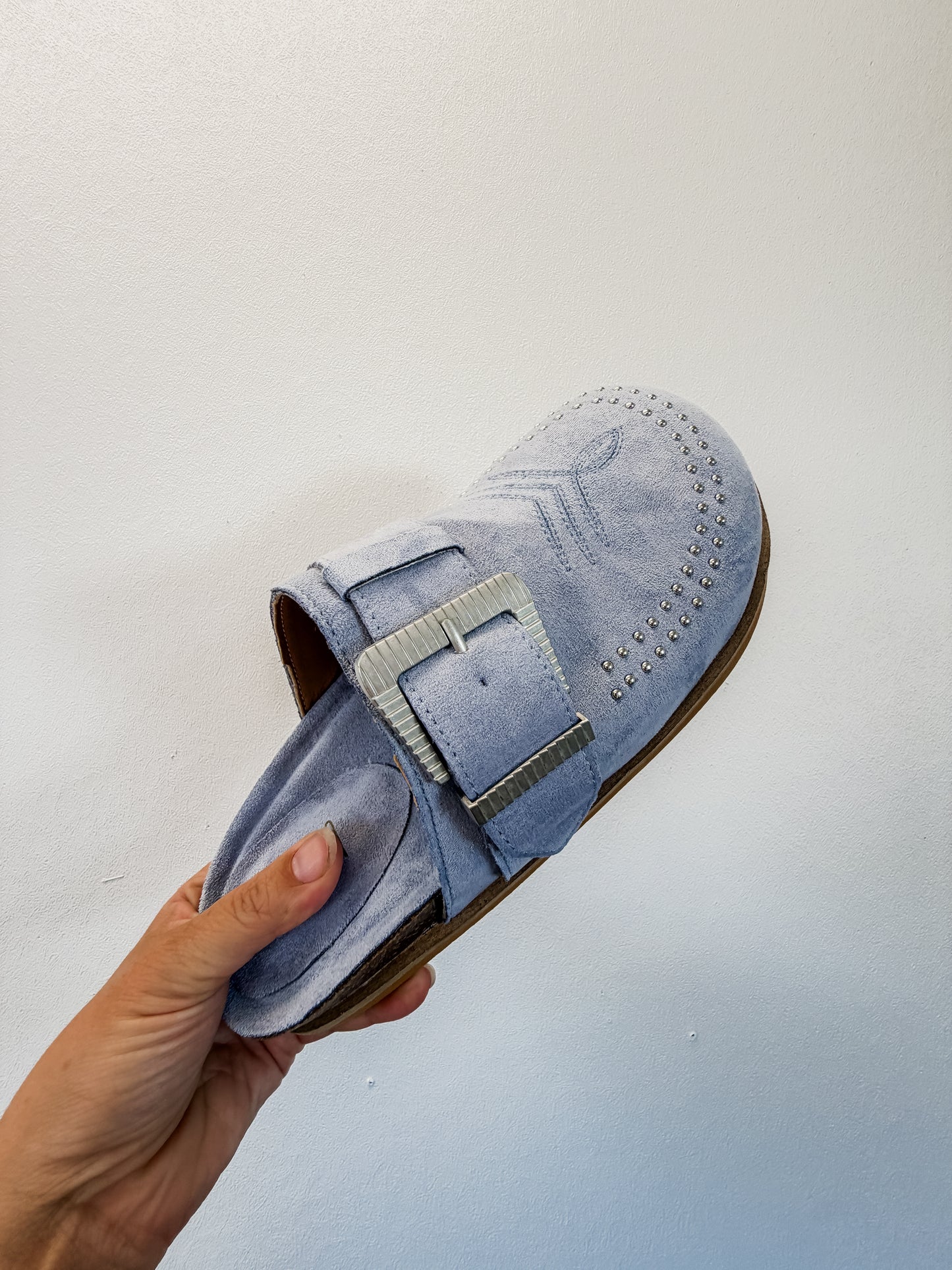 Denim Mules