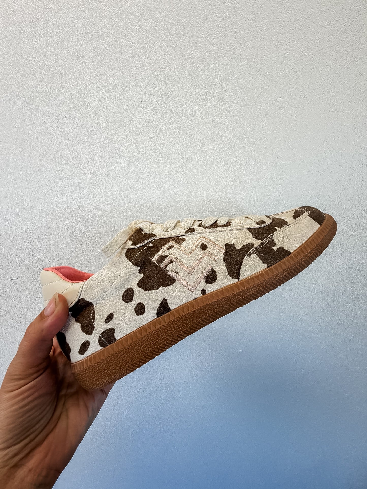 Cow Print Sneakers