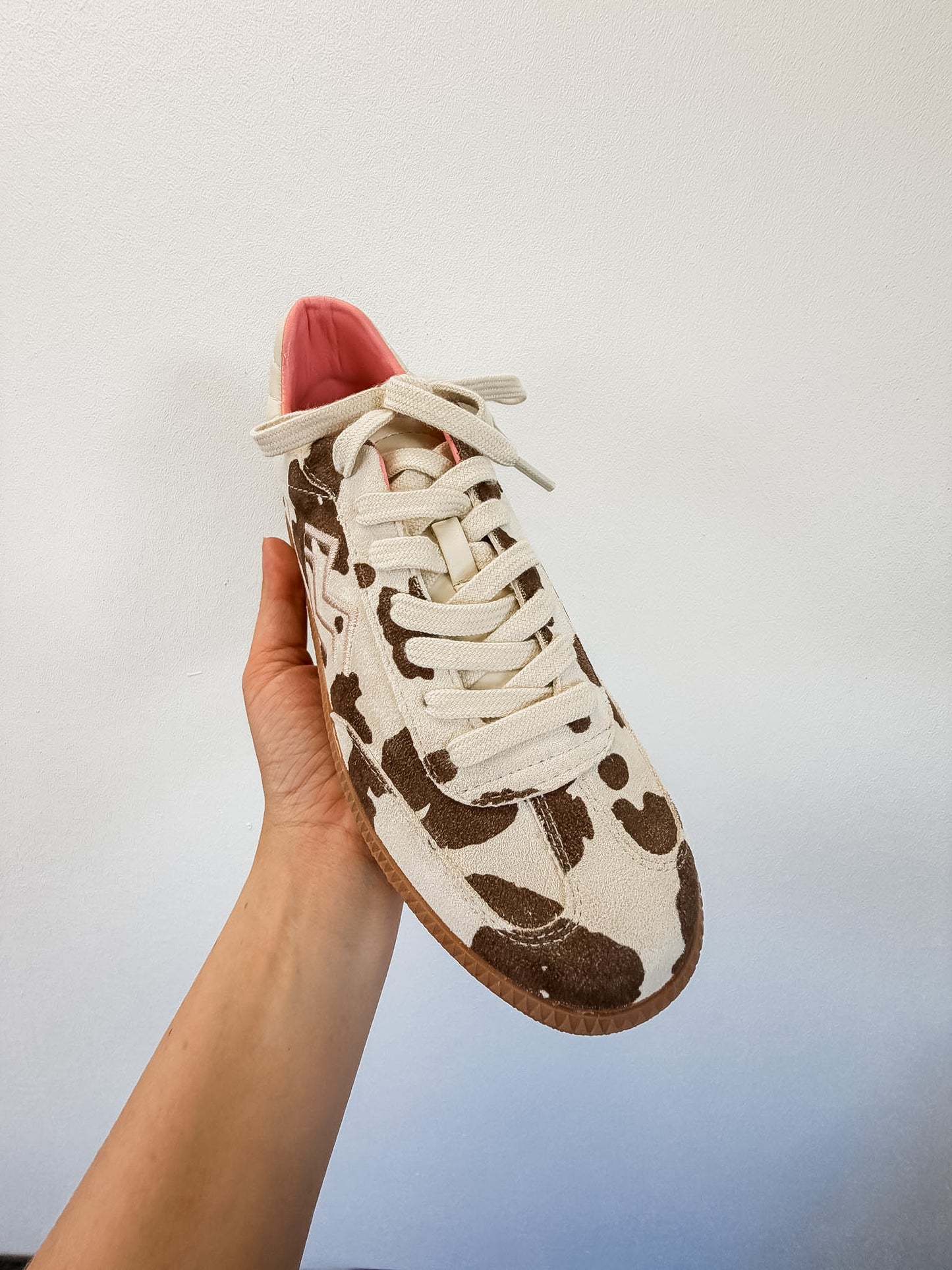 Cow Print Sneakers