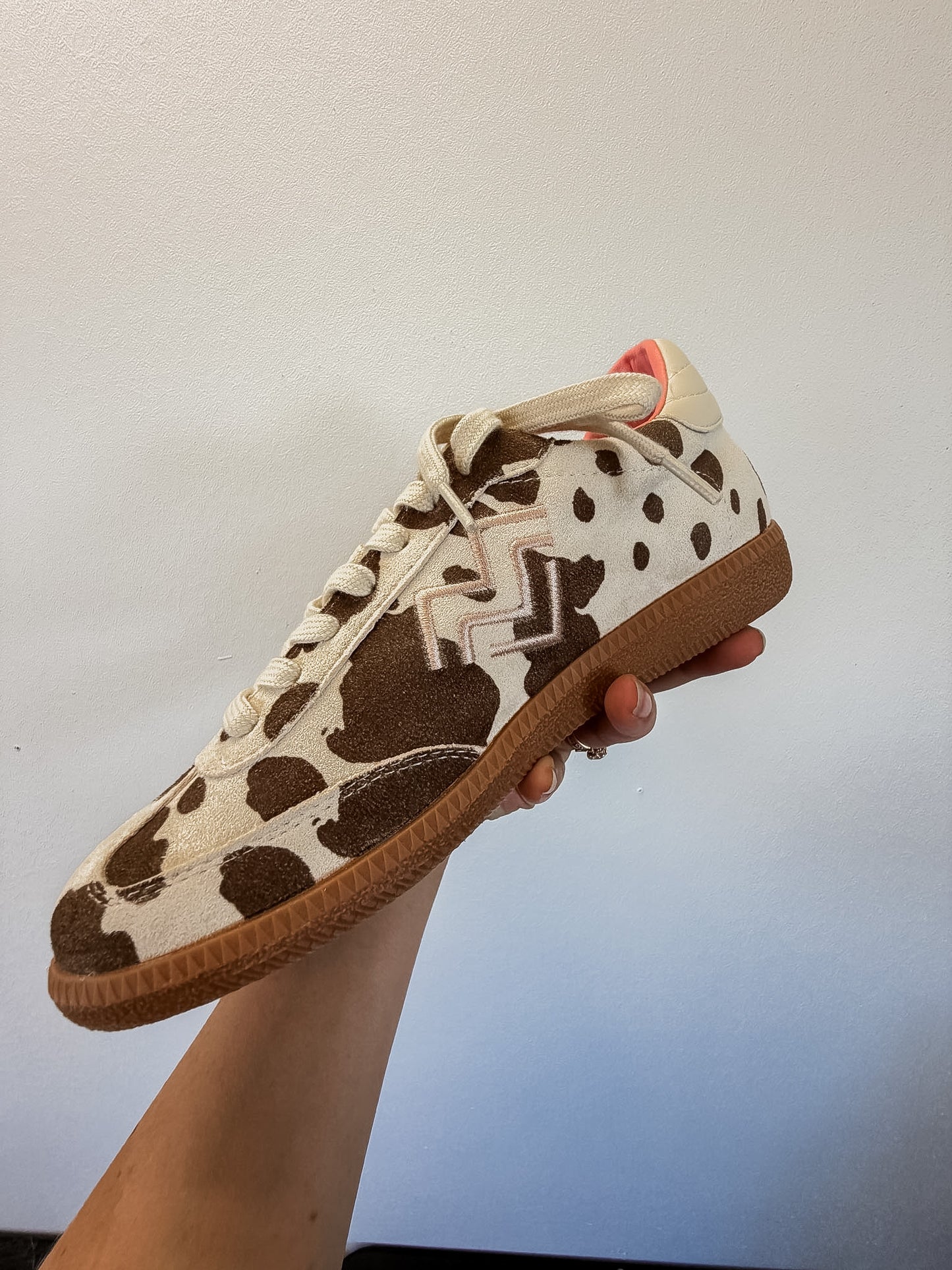 Cow Print Sneakers