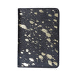 Passport Holder Black w Gold