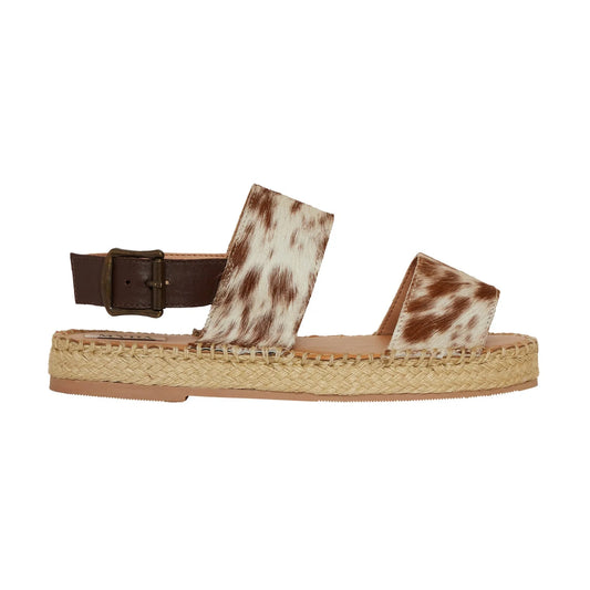 Cowhide Puff Slide