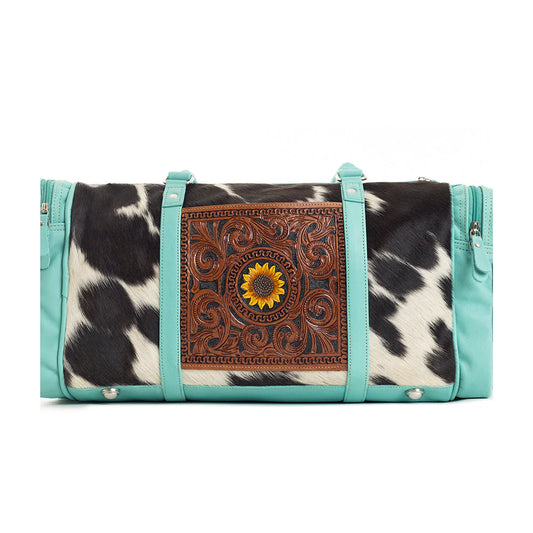 Blue Sunflower Duffle Bag