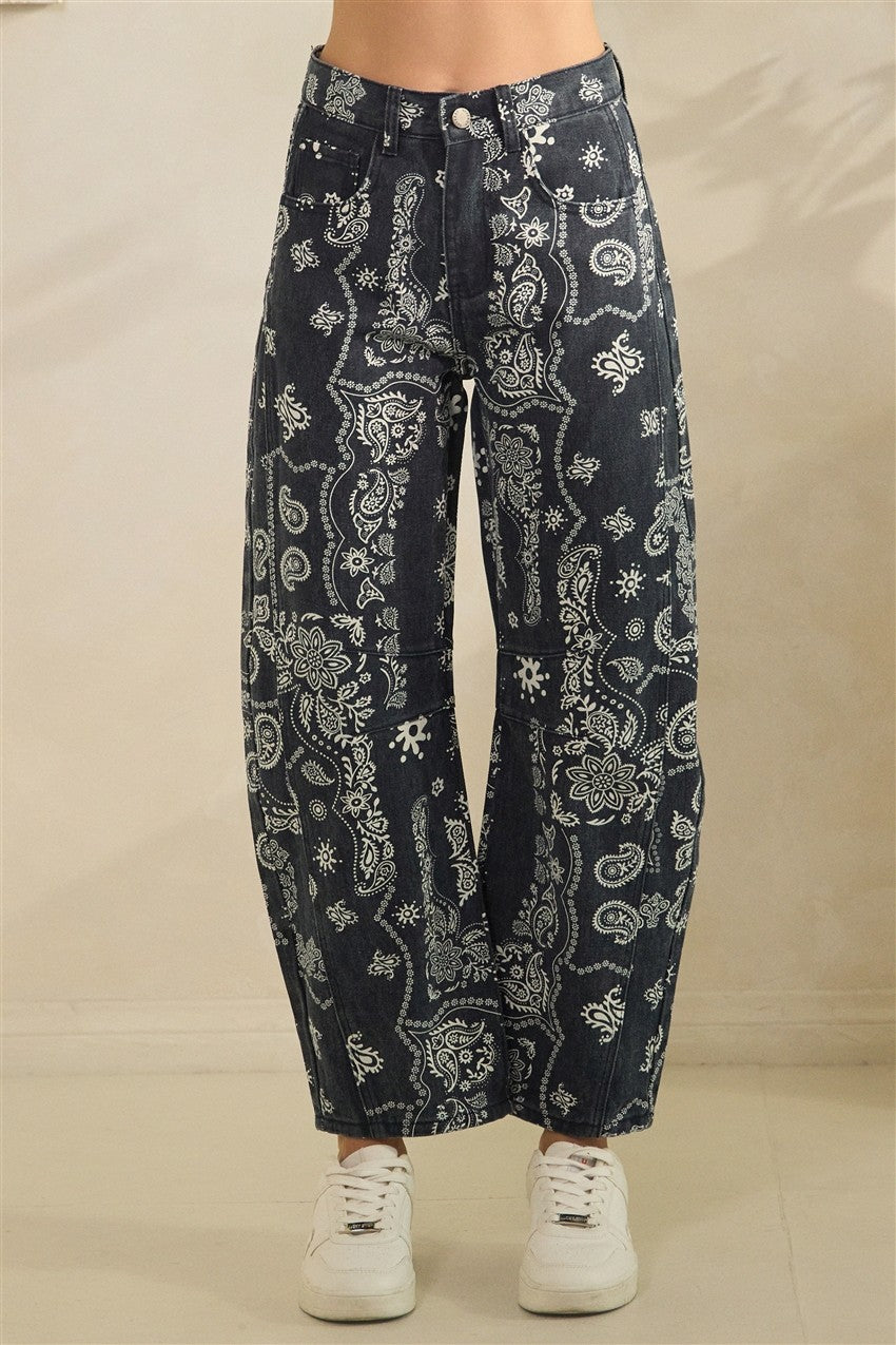 Western Barrel Jeans